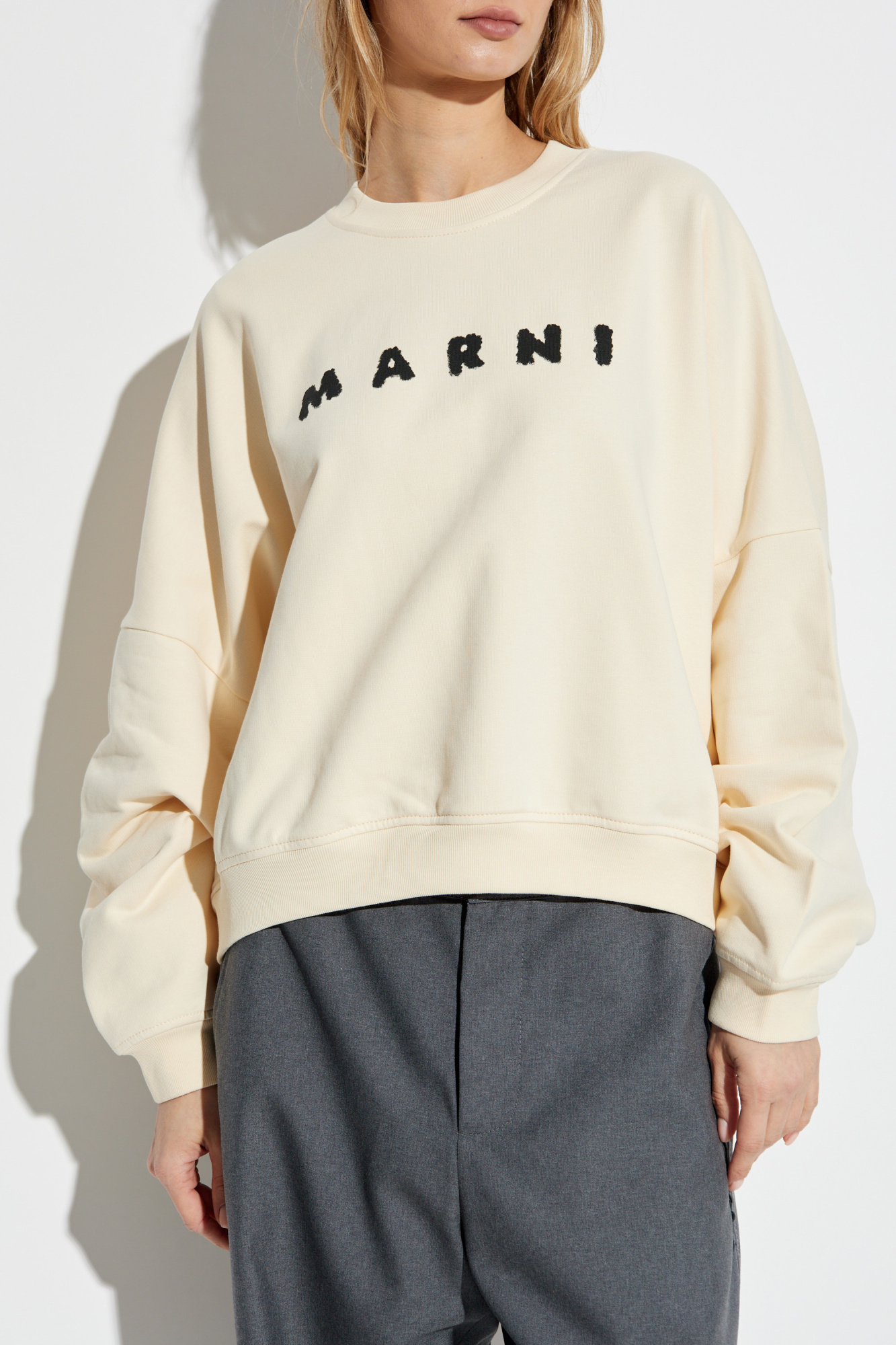 その他 MARNI SS25 Marni Logo Sweatshirt (FLJE0185P7 USCX43 SLW06) MARNI SS25 Marni Logo Sweatshirt (FLJE0185P7 USCX43 SLW06